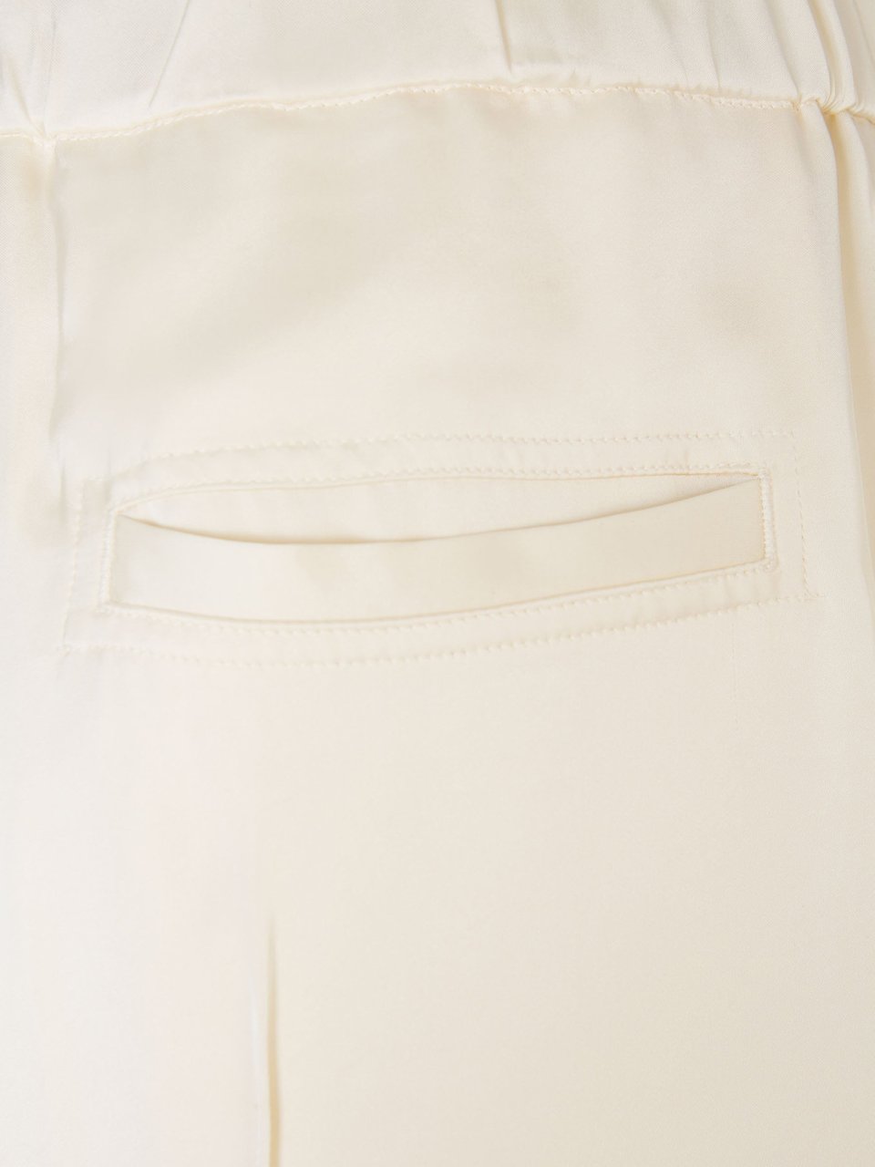 Jil Sander Viscose Straight Pants Beige