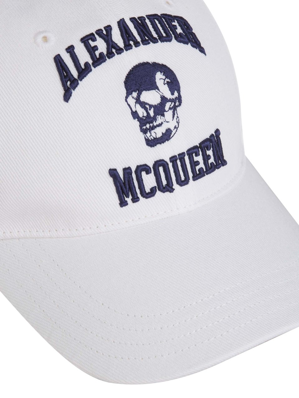 Alexander McQueen Varsity Skull Cap Wit