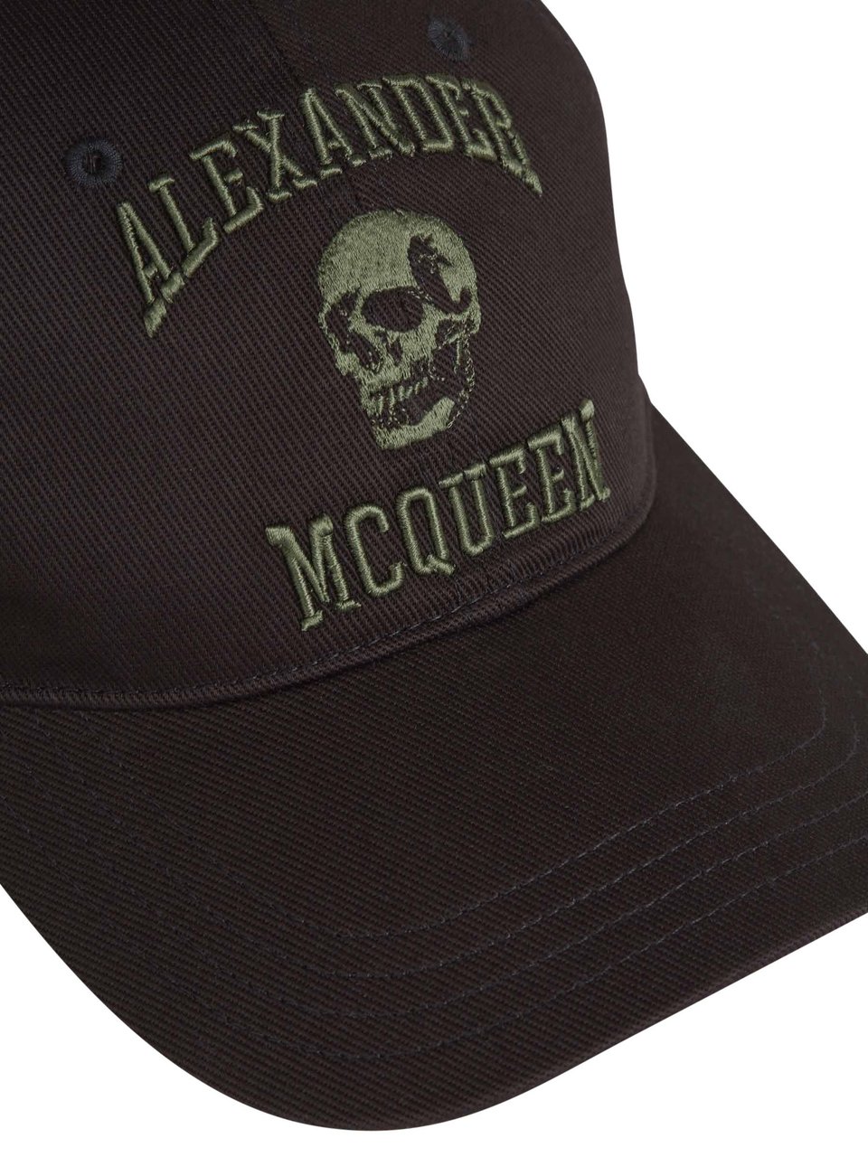 Alexander McQueen Varsity Skull Cap Zwart