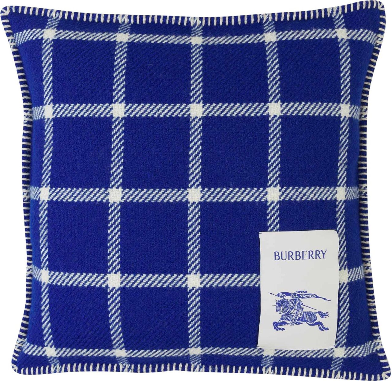 Burberry Checkered Motif Cushion Blauw