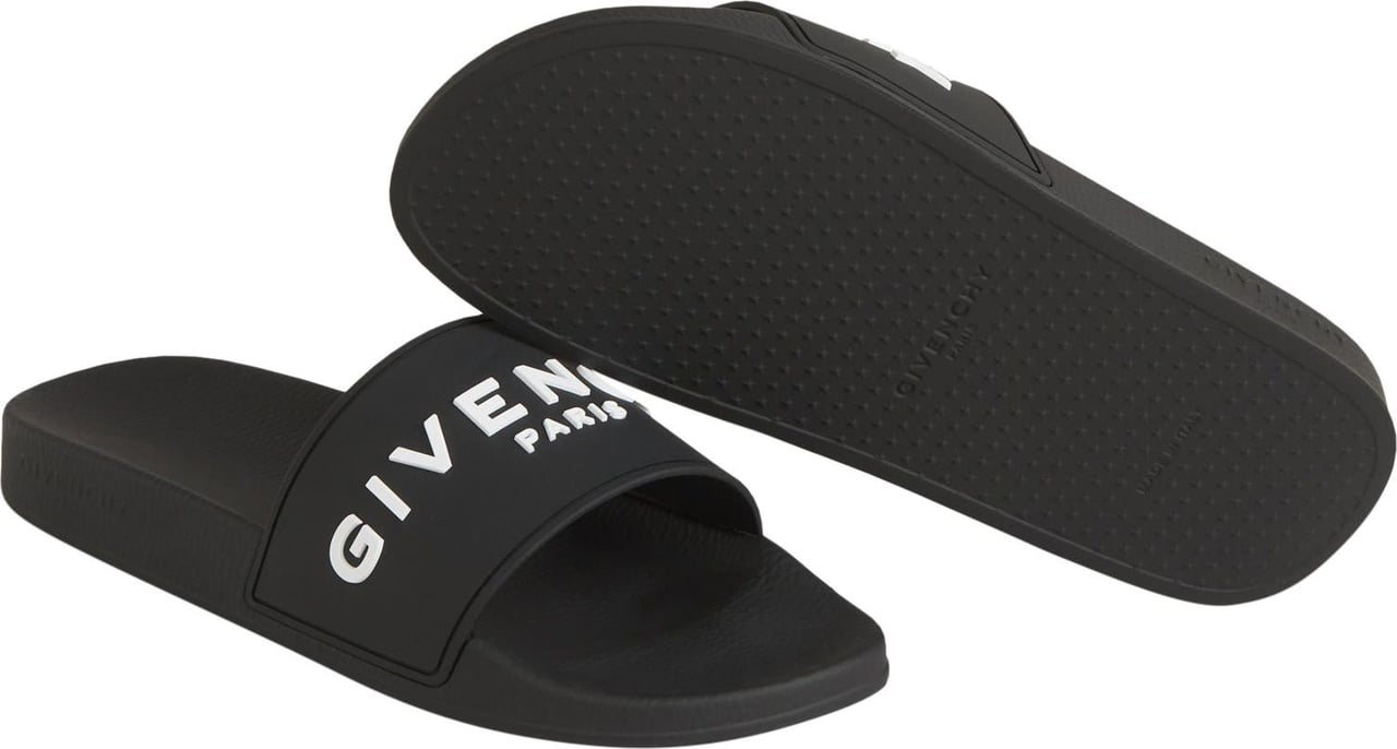 Givenchy Paris Logo Sandals Zwart