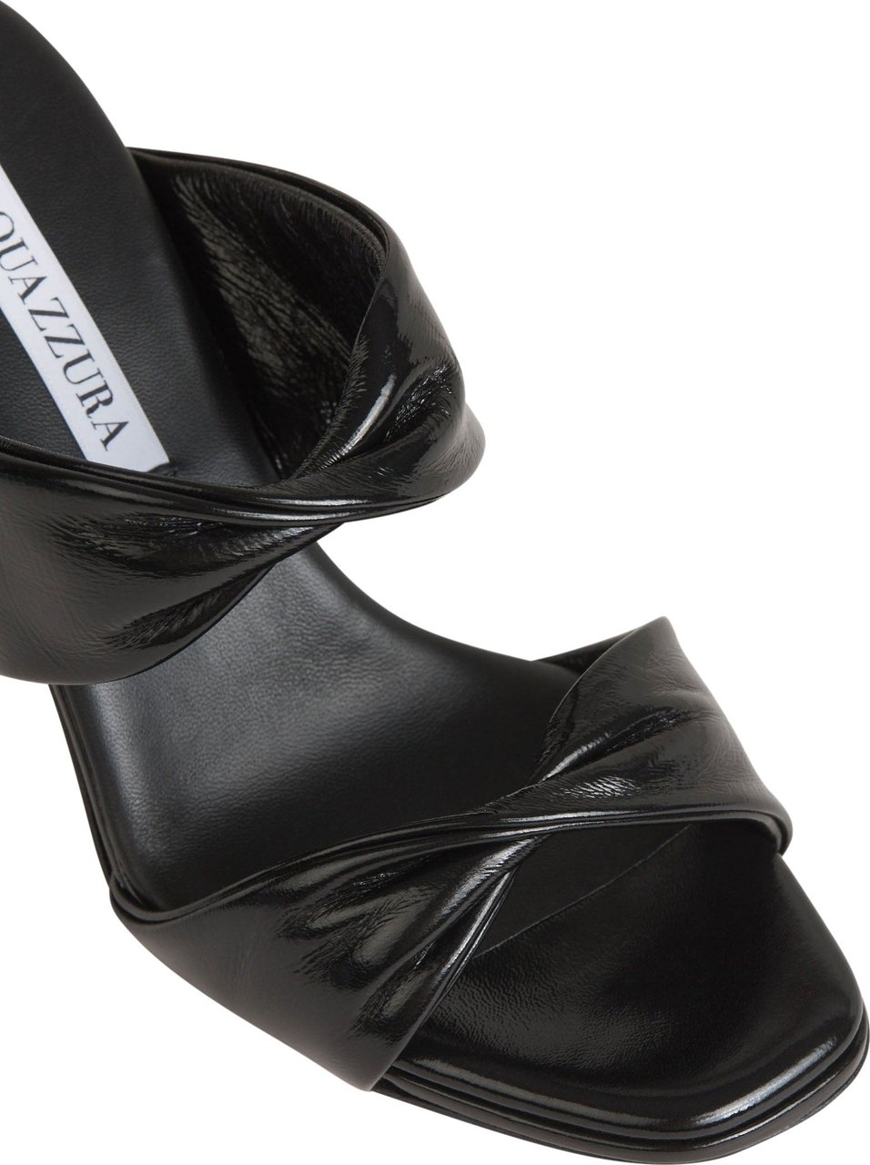 Aquazzura Twist Leather Sandals Zwart