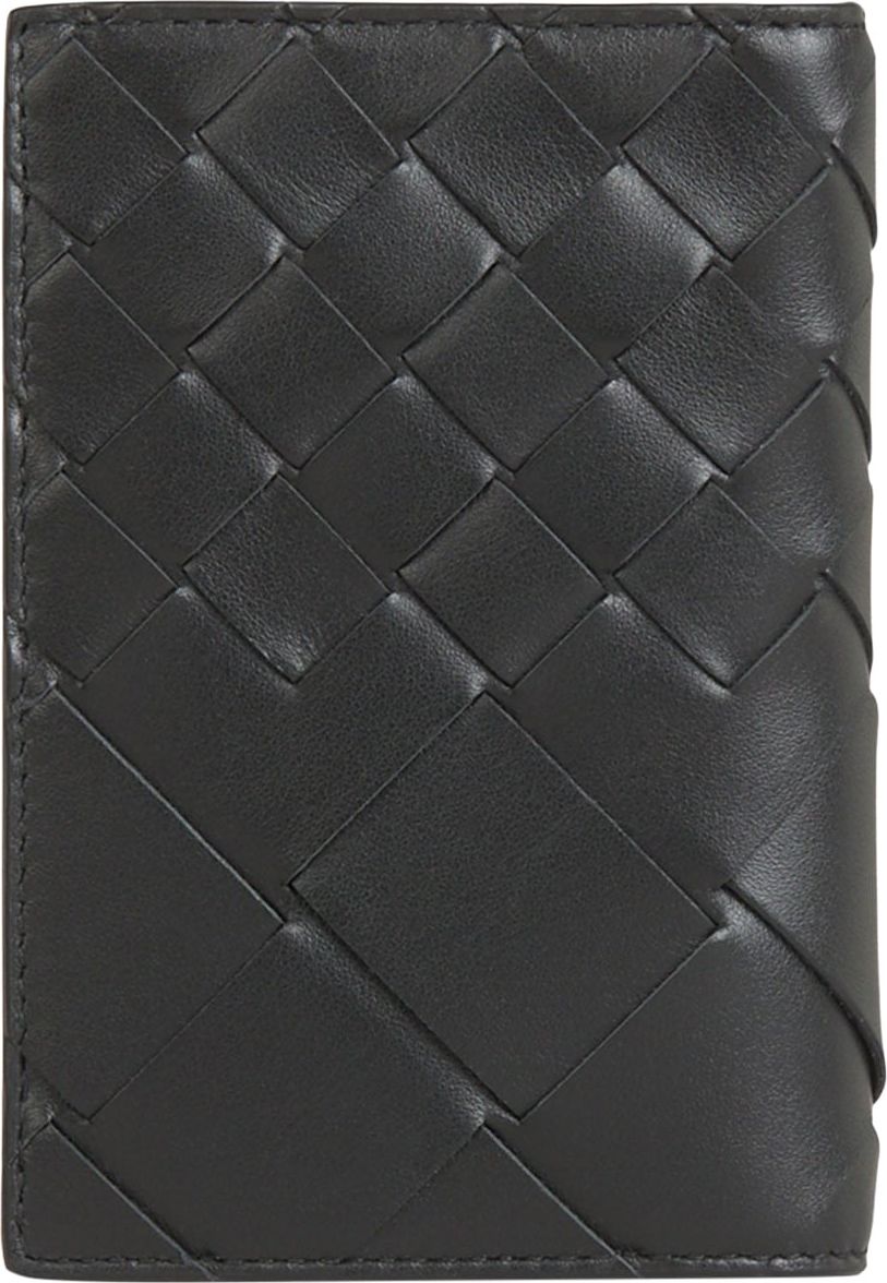 Bottega Veneta Intrecciato Leather Wallet Zwart