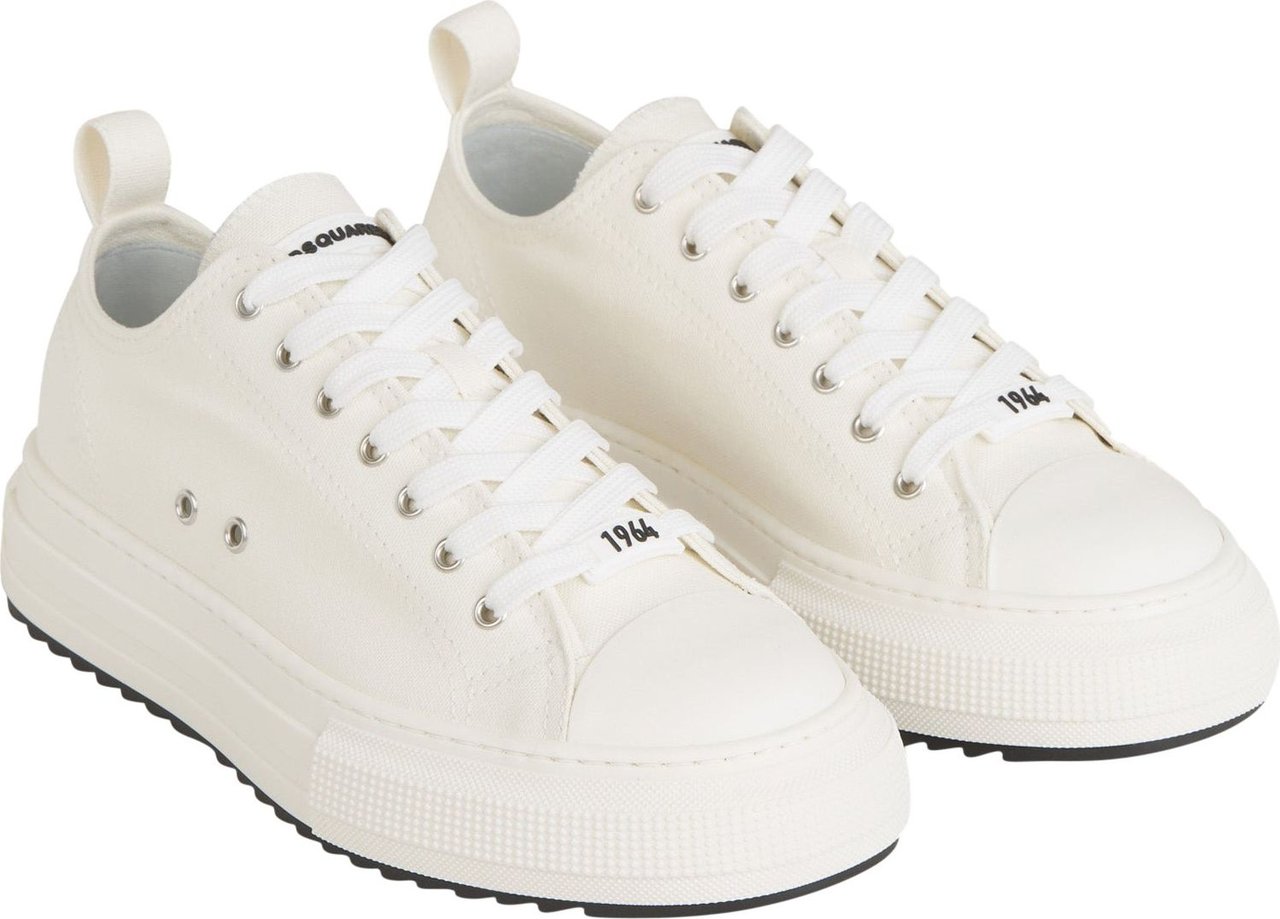 Dsquared2 Oversized Canvas Sneakers Zwart