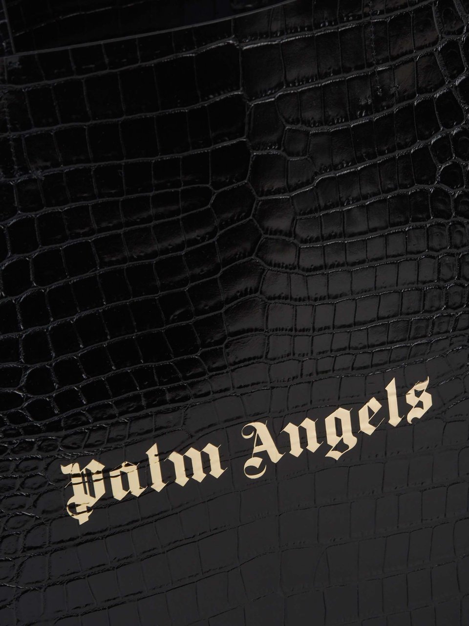 Palm Angels Leather Tote Bag Zwart