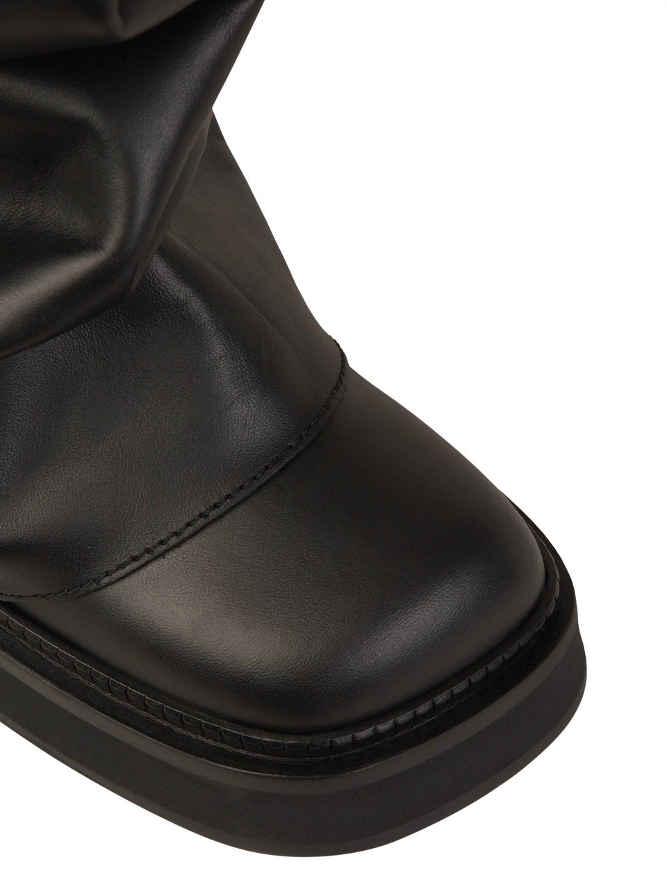 The Attico Leather Robin Boots Zwart
