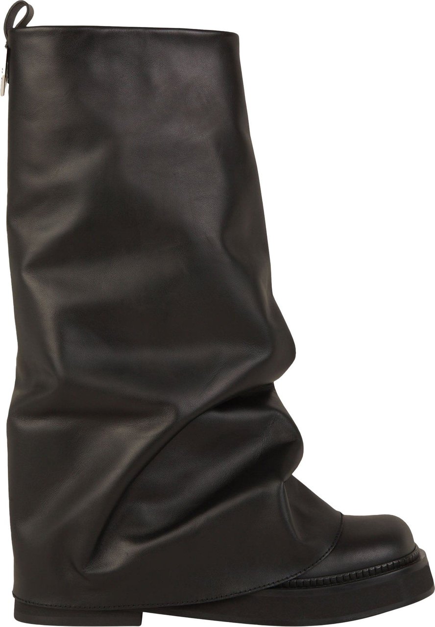 The Attico Leather Robin Boots Zwart