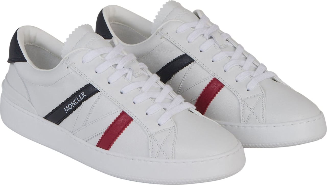 Moncler Leather Monaco Sneakers Wit