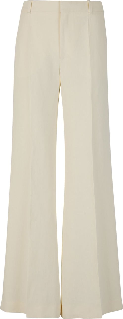 Chloé Formal Linen Pants Beige
