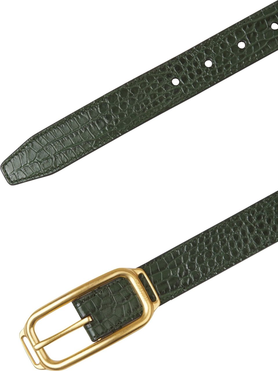 Tom Ford Croco Leather Belt Groen