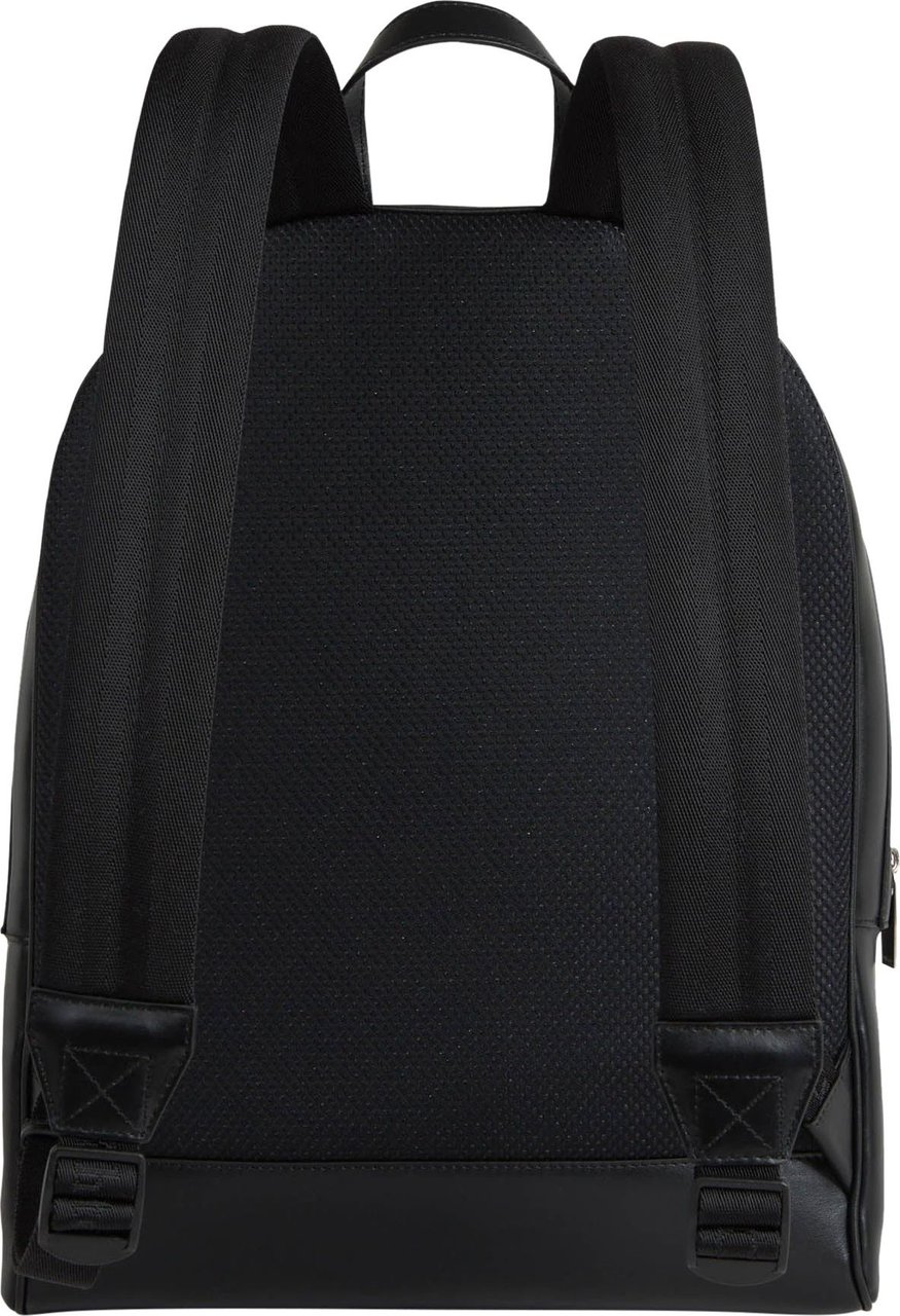 OFF-WHITE Leather Varsity Backpack Zwart