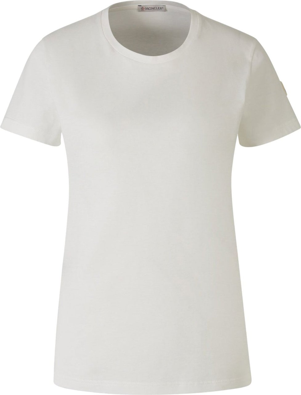 Moncler Patch Cotton T-Shirt Wit