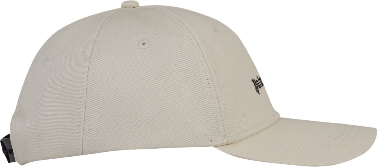 Palm Angels Embroidered Logo Cap Beige
