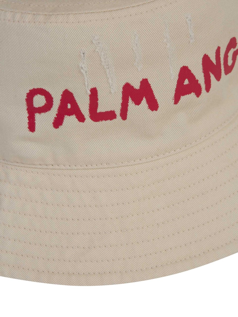 Palm Angels Fisherman Hat Logo Beige