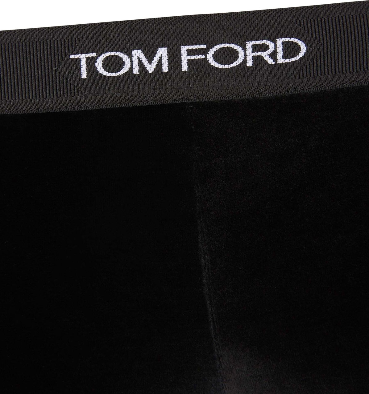 Tom Ford Logo Velvet Leggings Zwart