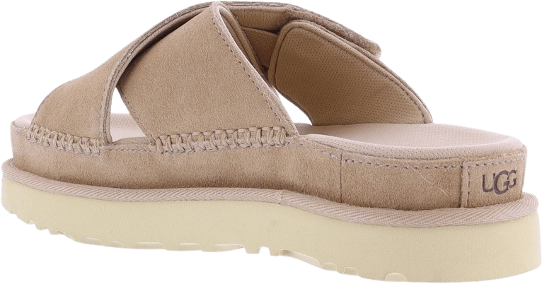 UGG Dames W Goldenstar Cross Slide Beige