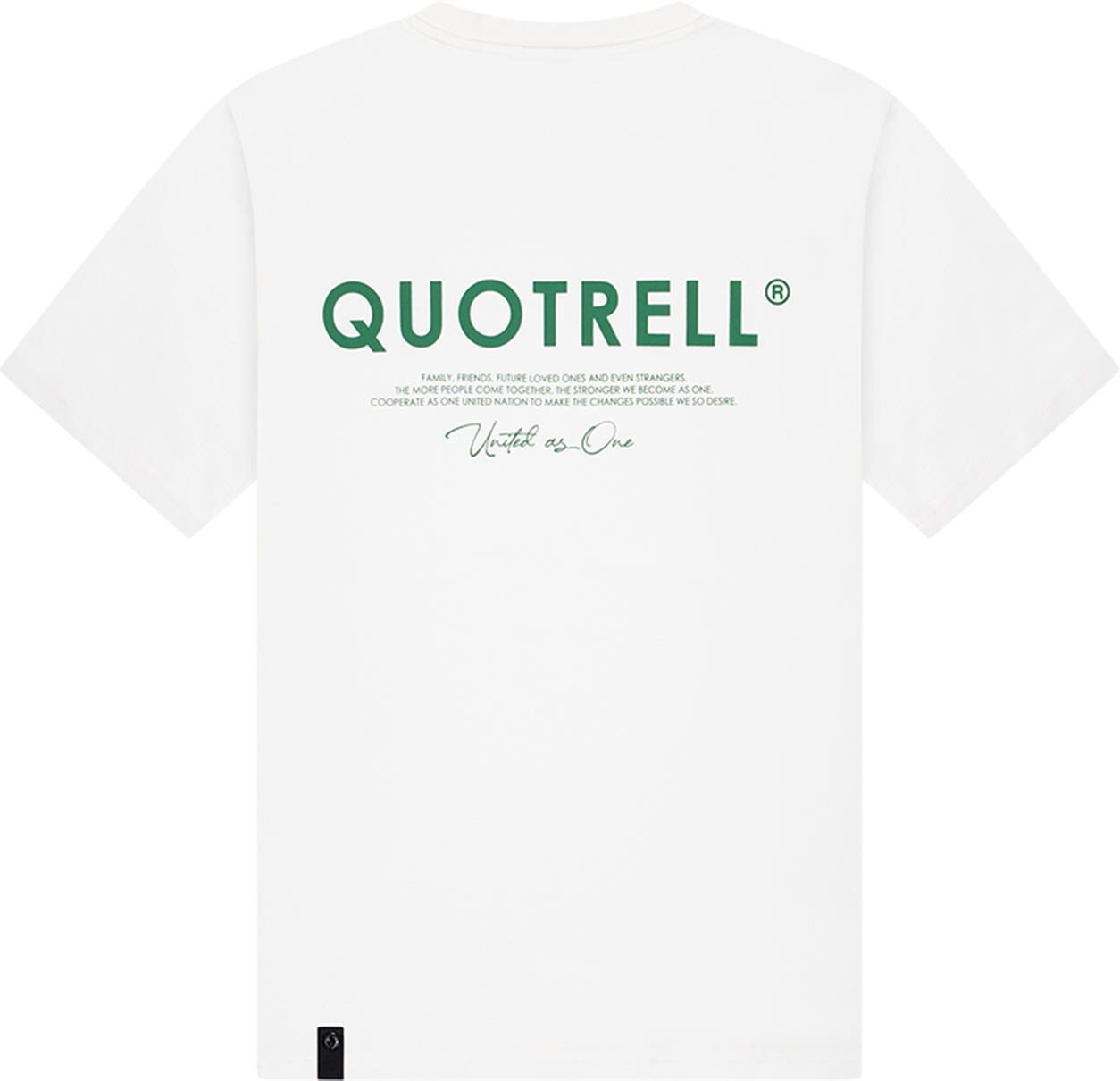 Quotrell Jaipur T-shirt | Off White/green Wit