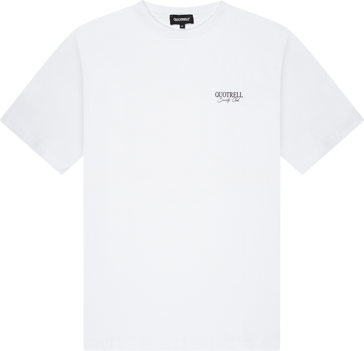 Quotrell Victorie T-shirt | White/black Wit