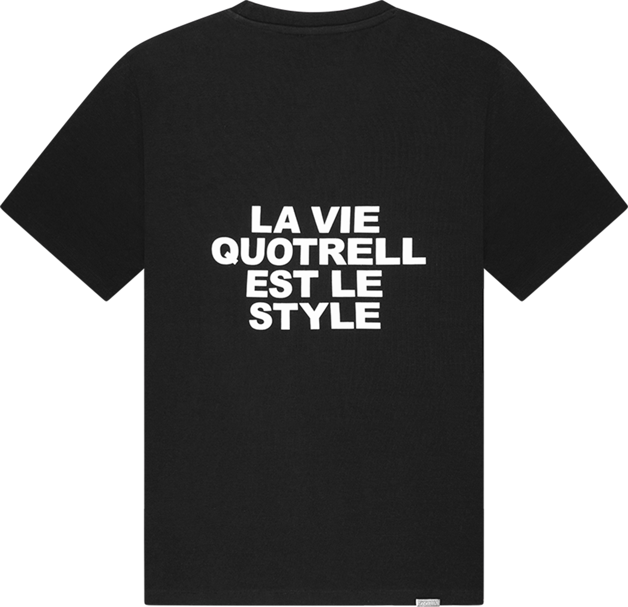 Quotrell La Vie T-shirt | Black/white Zwart
