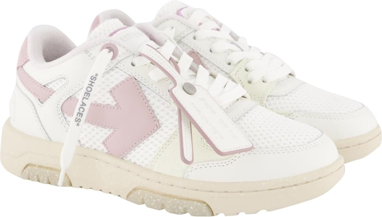 OFF-WHITE Dames Slim Out Of Office Wit/Roze Wit