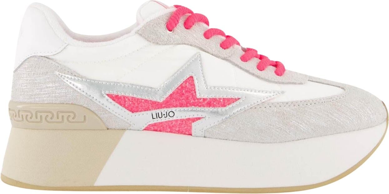 Liu Jo Dames Dreamy 03 Sneaker Wit/Roze Wit