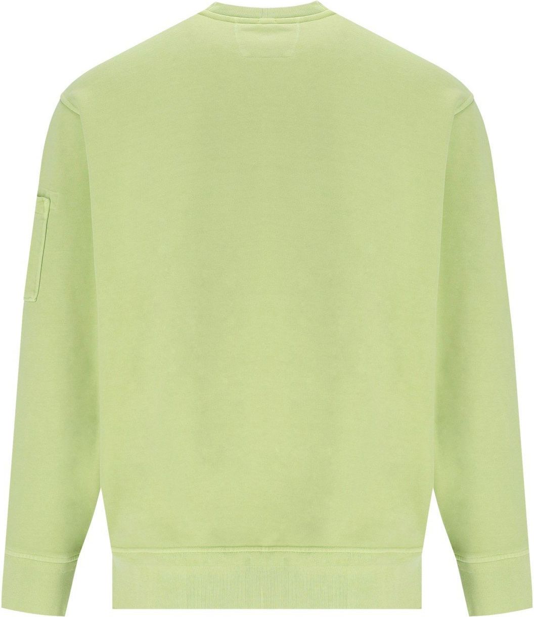 CP Company C.p. Company Diagonal Fleece White Pear Sweatshirt Green Groen