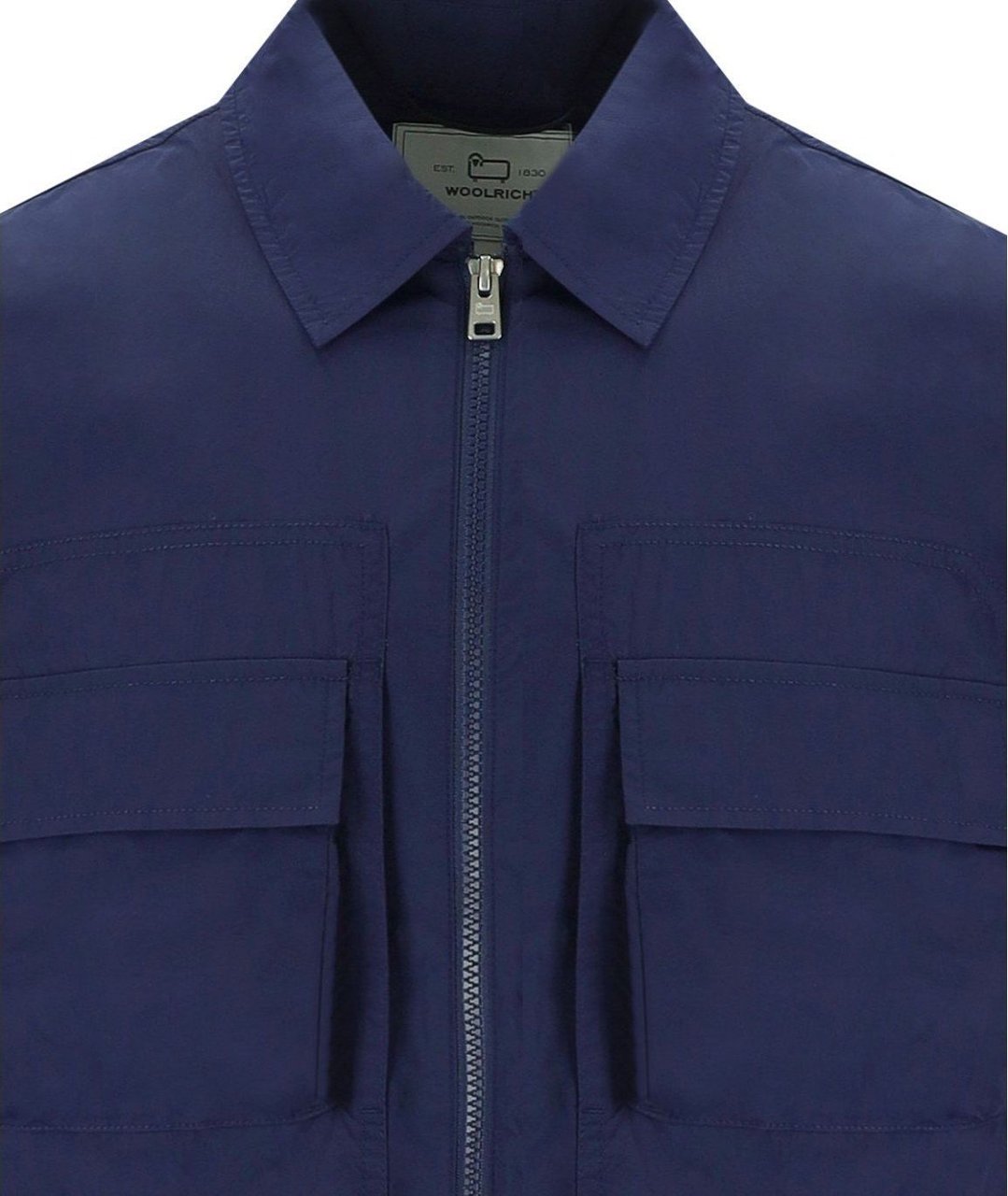 Woolrich Crinkle Blue Shirt-style Jacket Blue Blauw