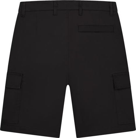 Malelions Malelions Men Cotton Cargo Shorts - Black Zwart