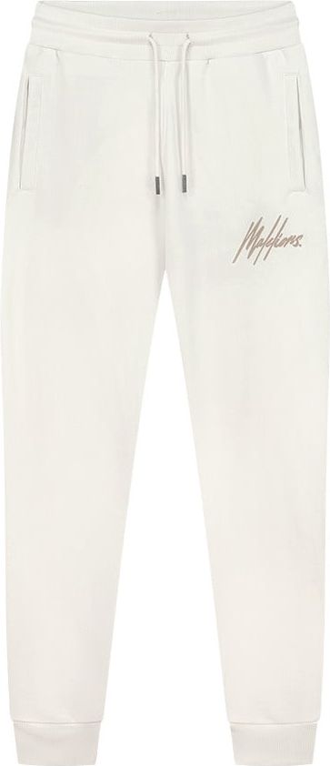 Malelions Malelions Men Striped Signature Sweatpants - Off-White/Taupe Wit
