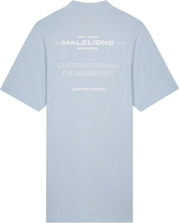 Malelions Malelions Women Members T-Shirt Dress - Ice Blue Blauw