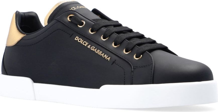 Dolce & Gabbana Portofino Logo Sneakers Zwart