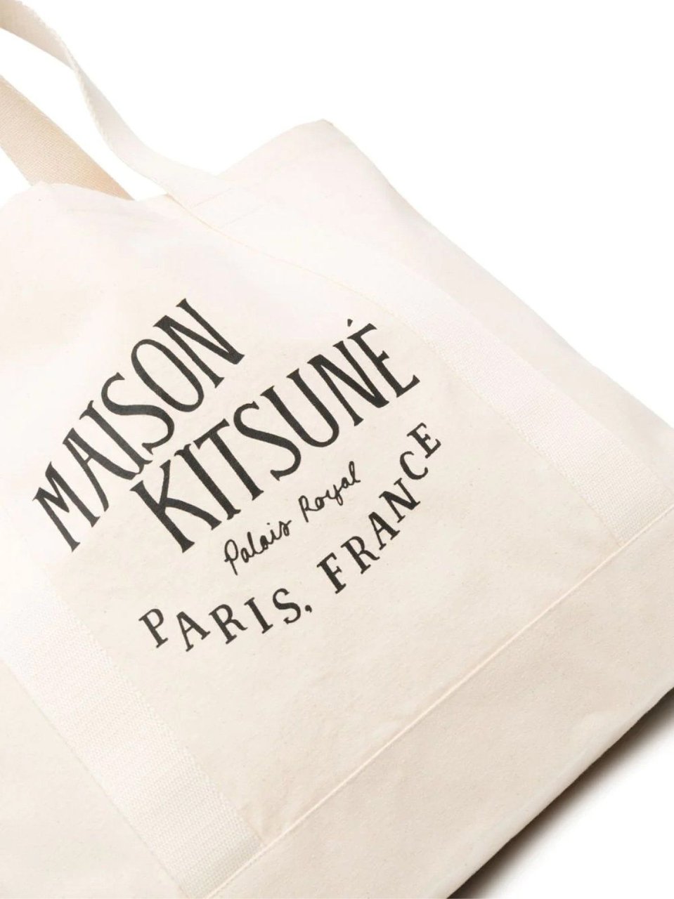 Maison Kitsuné Palais Royal Logo Shopping Bag Wit