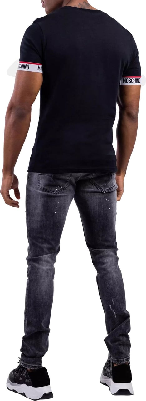 Moschino Basic T-Shirt Heren Zwart Zwart