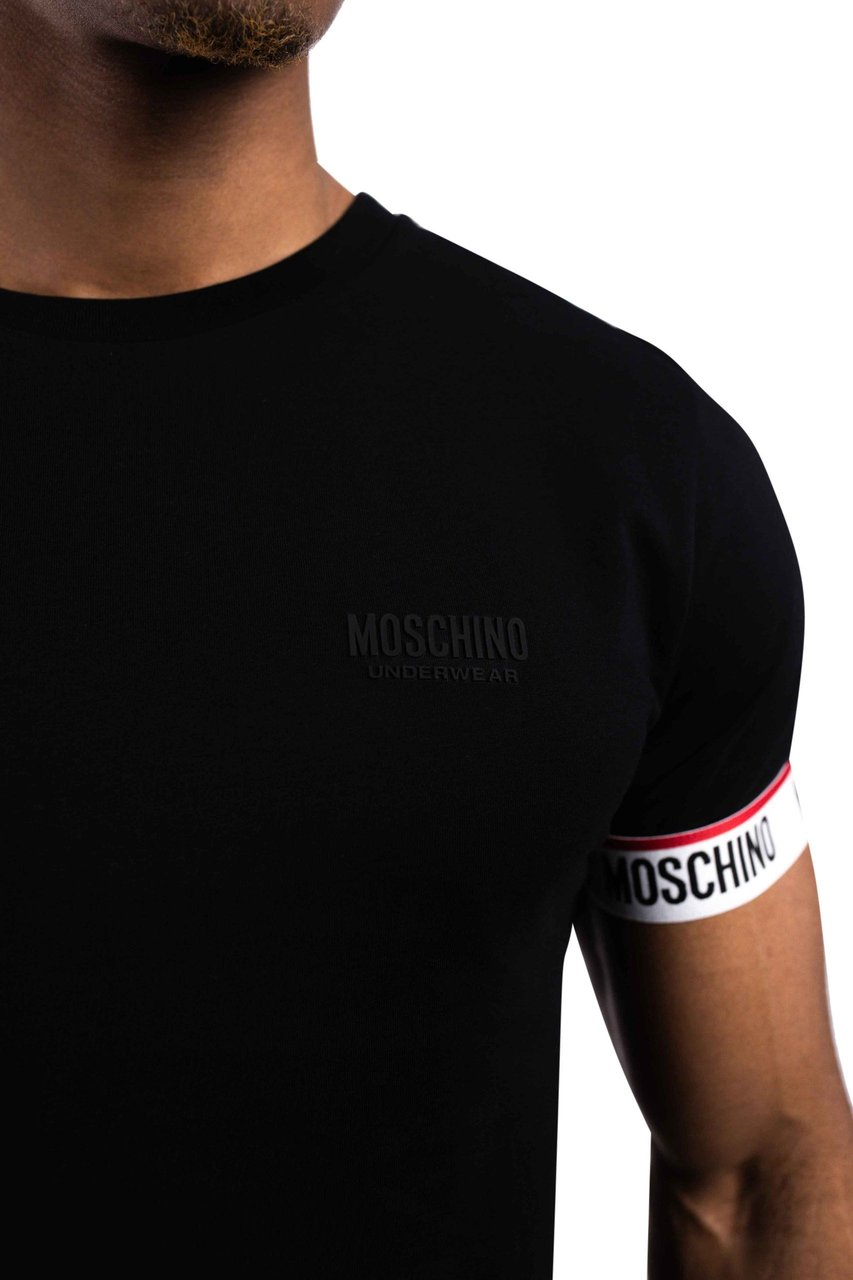 Moschino Basic T-Shirt Heren Zwart Zwart