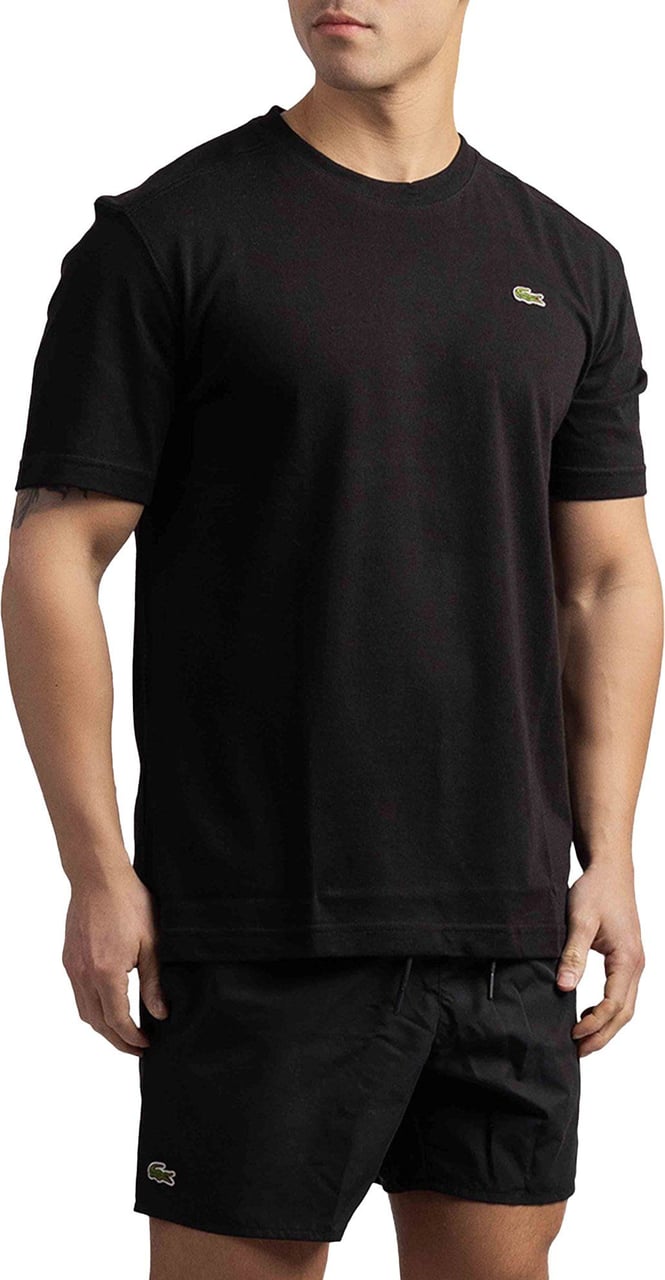 Lacoste Sport Logo T-Shirt Heren Zwart Zwart