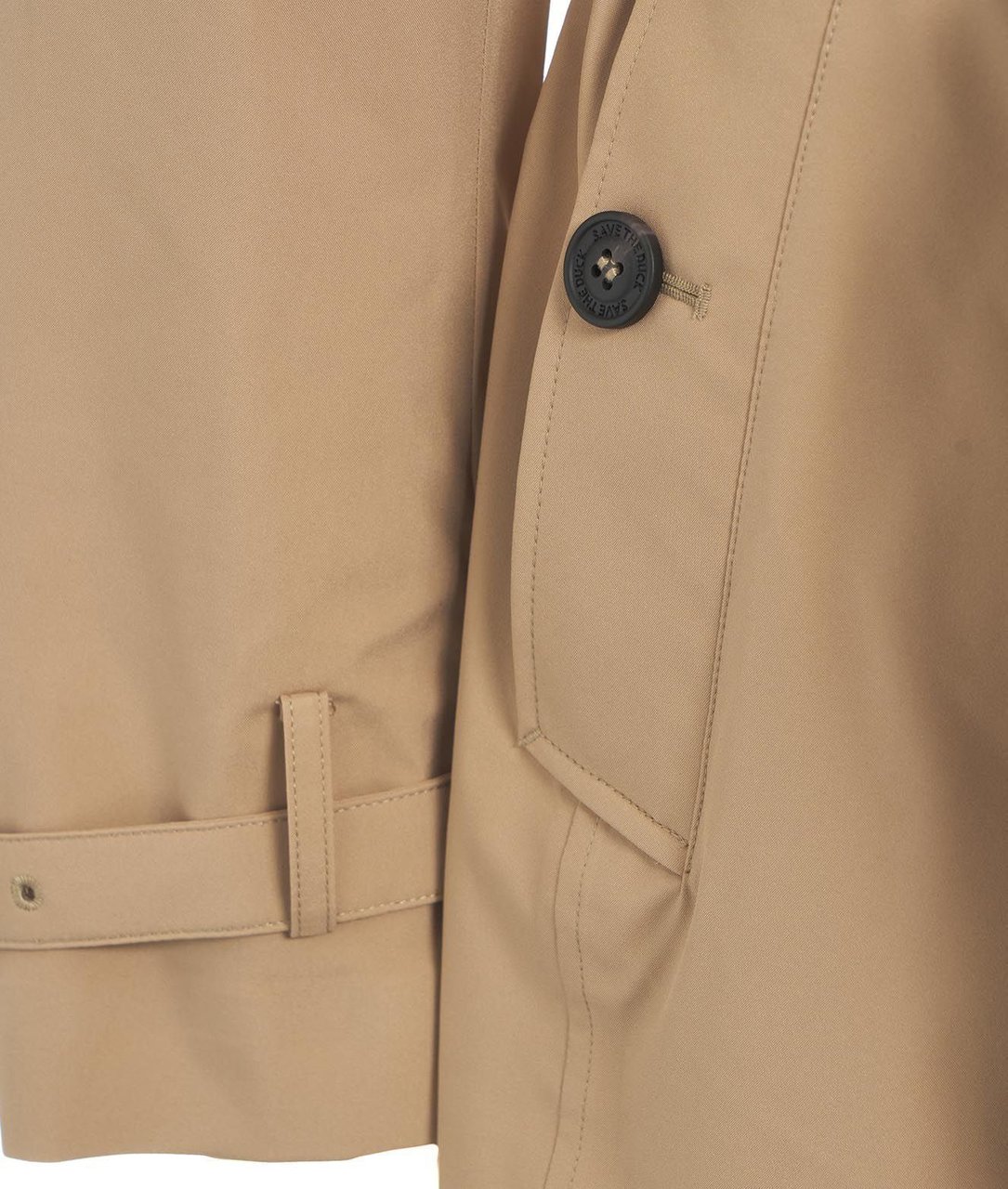 Save the Duck Double-breasted trench coat "Audrey" Beige