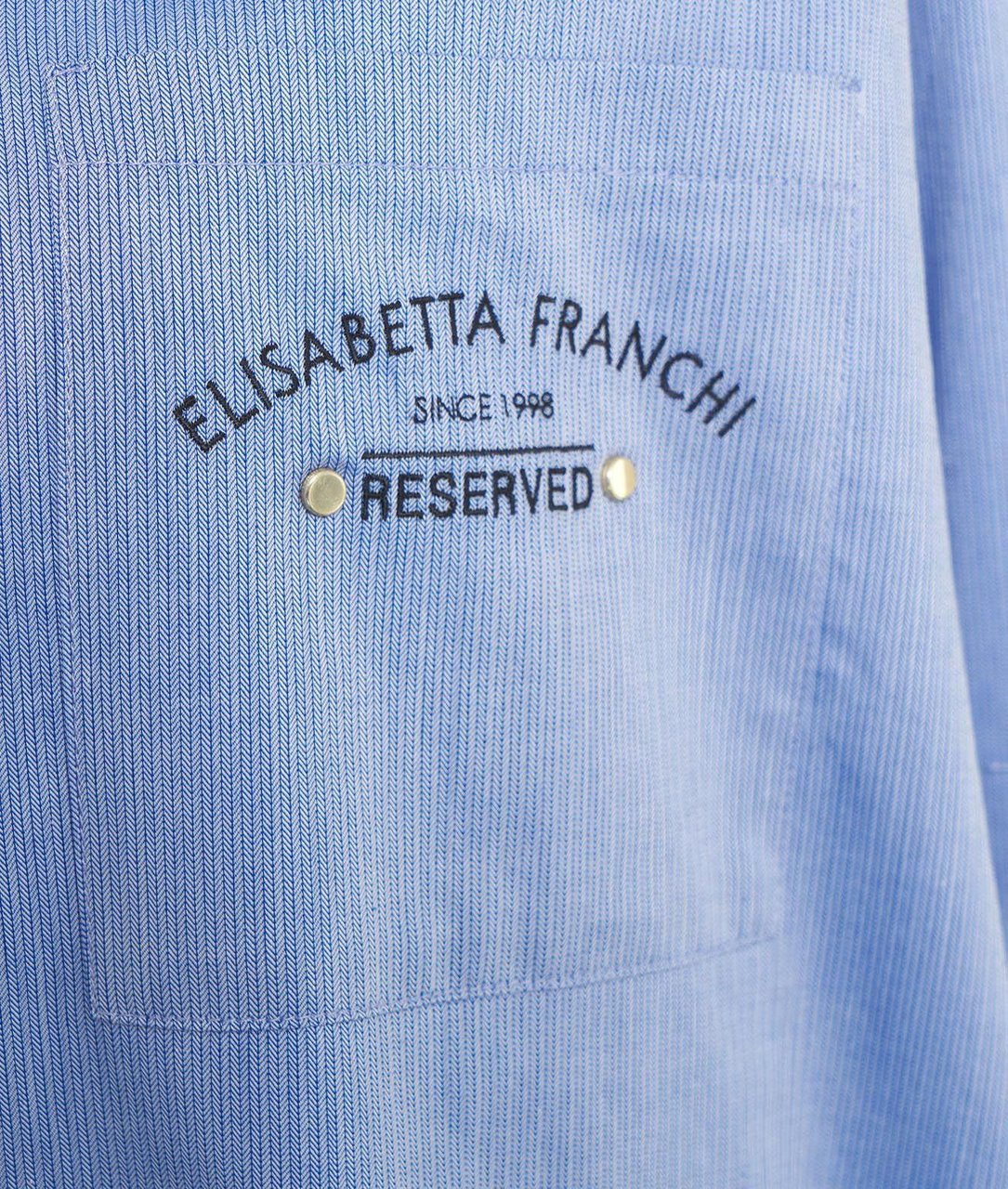 Elisabetta Franchi Blouse with striped pattern Blauw