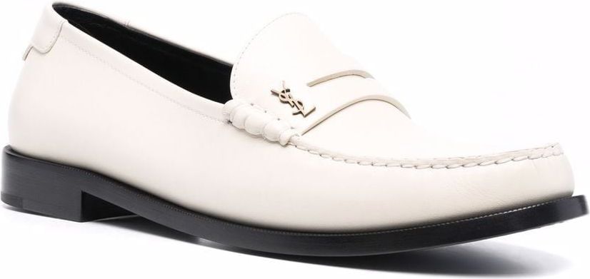 Saint Laurent Flat Shoes White Wit