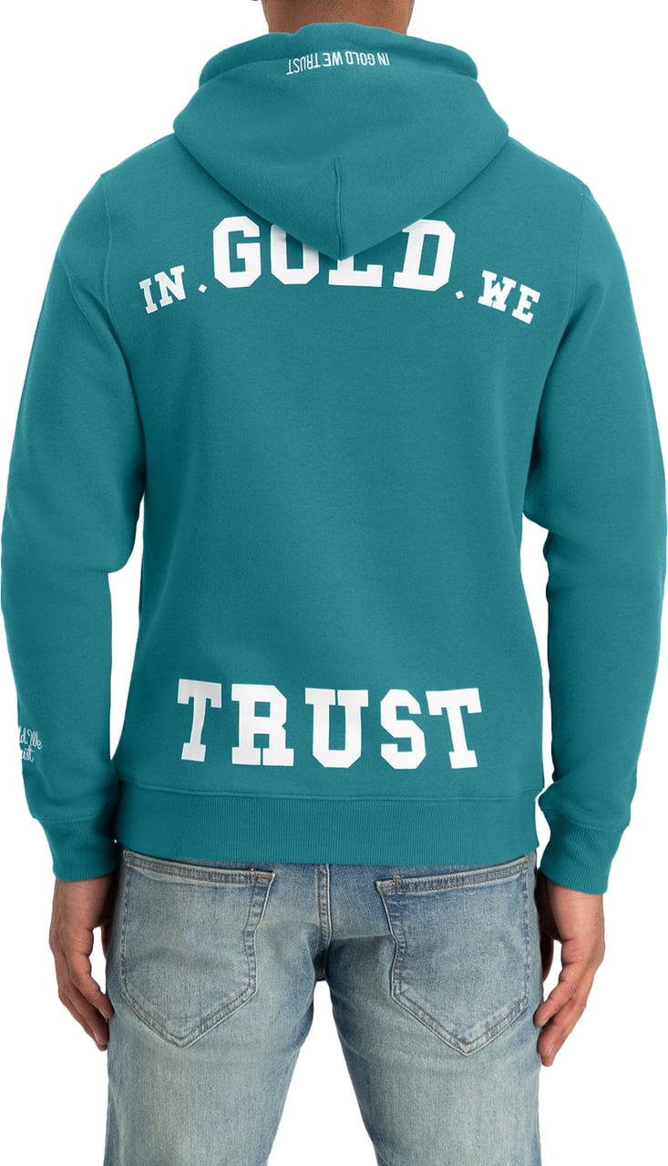 Trui Dames In Gold We Trust Rood Hoodie Sweater We Truien Hoodie