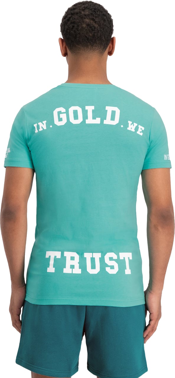 In Gold We Trust The Pusha Turquoise Blauw