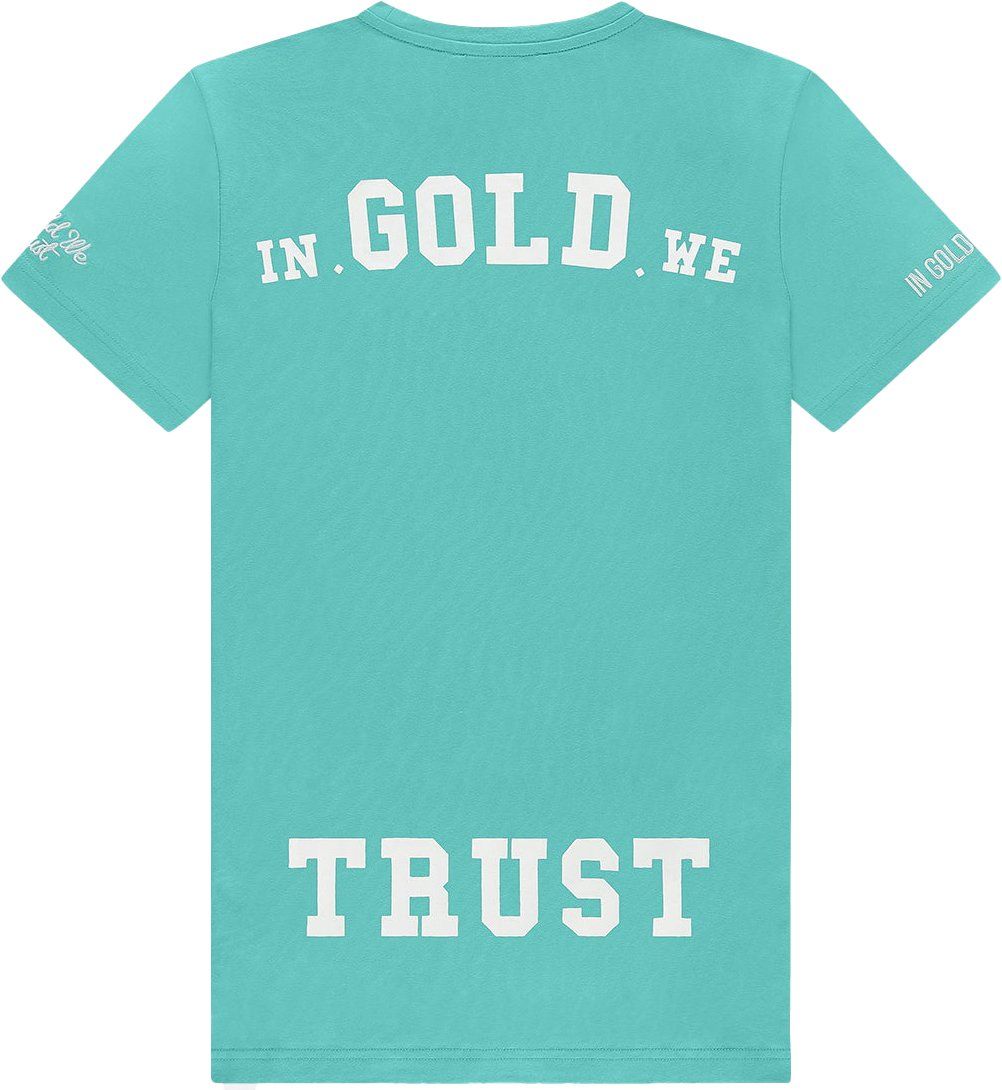 In Gold We Trust The Pusha Turquoise Blauw