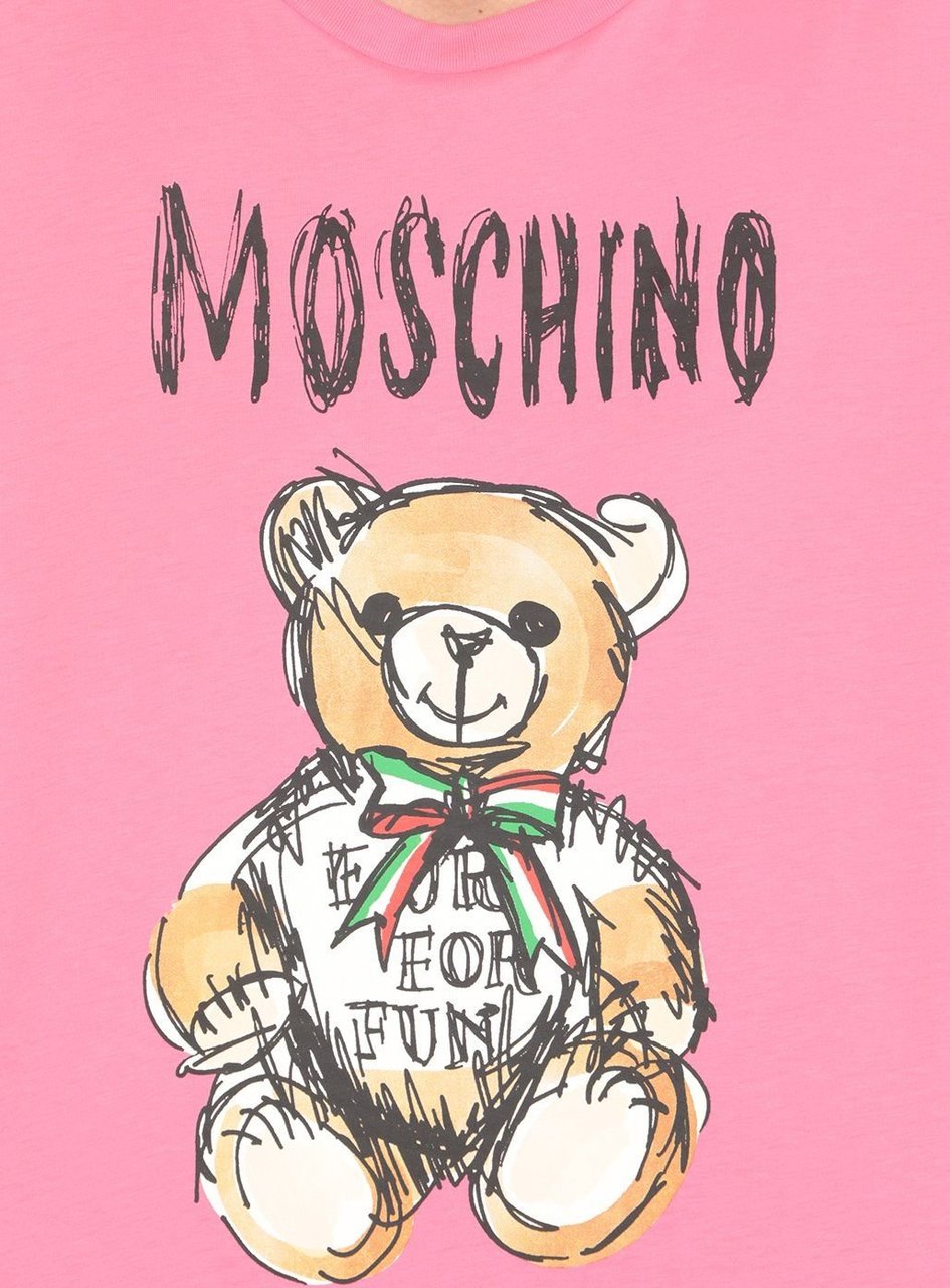 Moschino T-shirts And Polos Fuchsia Fuchsia Neutraal