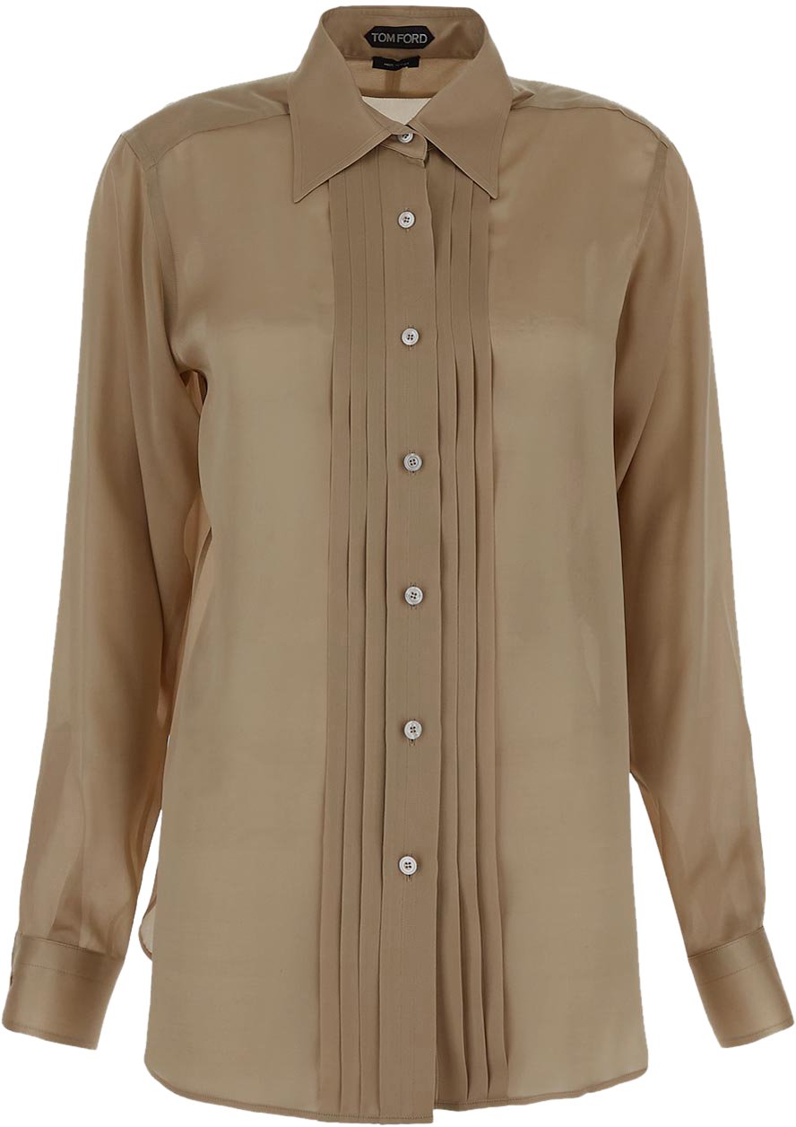 Tom Ford Silk Shirt Beige