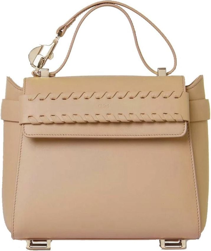 Chloé Chloe' Nacha Small Leather Bag Beige