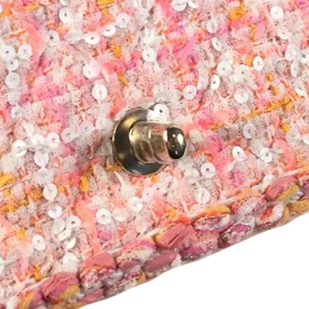Chanel Mini Classic Rectangular Tweed Flap Bag Roze