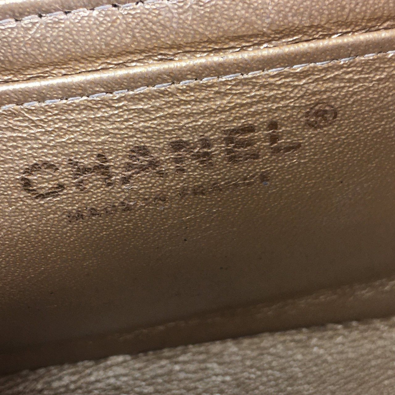 Chanel Mini Classic Lambskin Square Single Flap Goud
