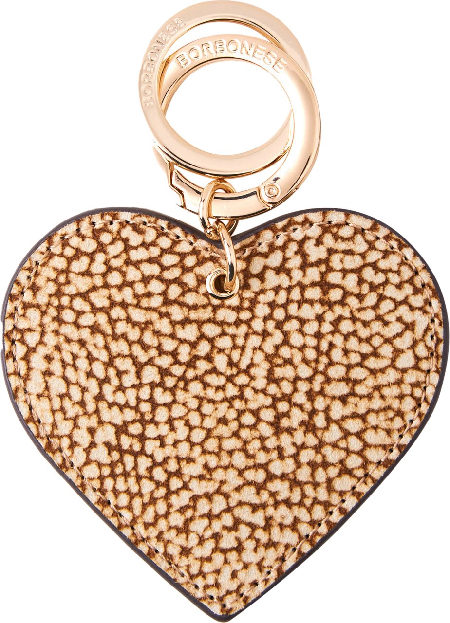 Borbonese HEART KEYCHAIN Bruin