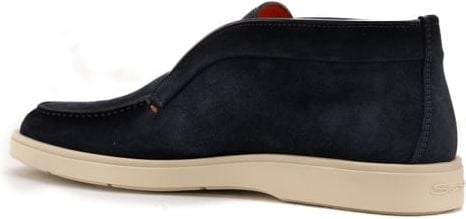 Santoni High Leather Loafers Blauw