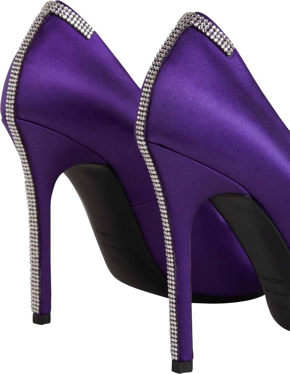 Tom Ford Detail Crystals Iconic Shoes Paars