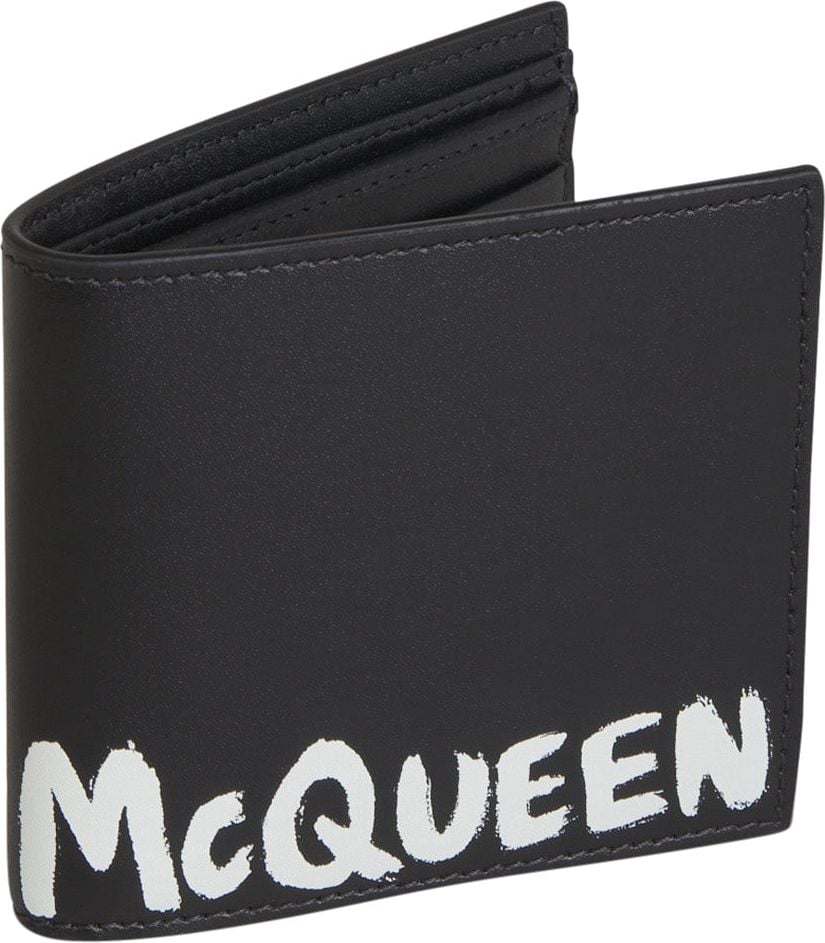 Alexander McQueen Contrast Logo Wallet Zwart